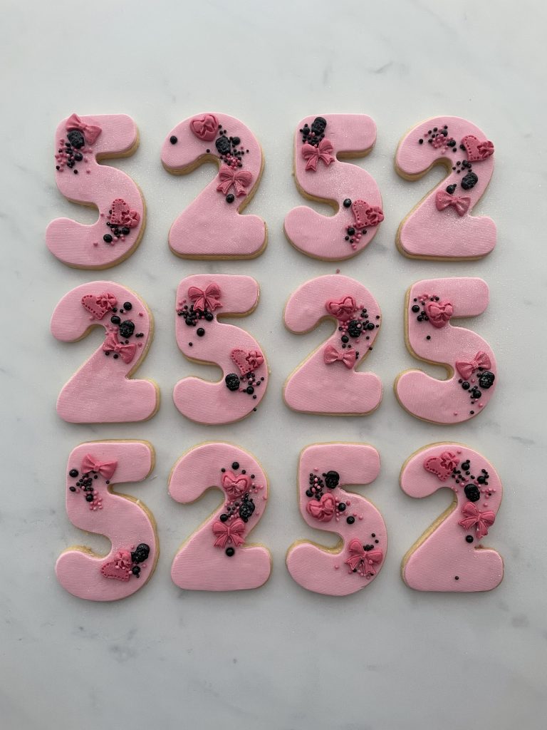 monster high theme cookies pink and black birthday party ideas