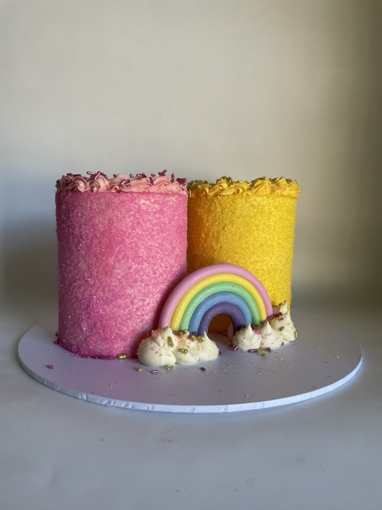 double rainbow mini birthday cakes perth
