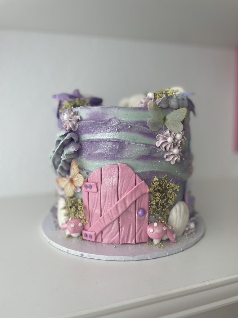 fairy mermaid theme cake birthday party ideas