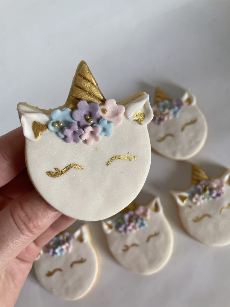 fondant unicorn theme sugar cookies birthday ideas perth (2)