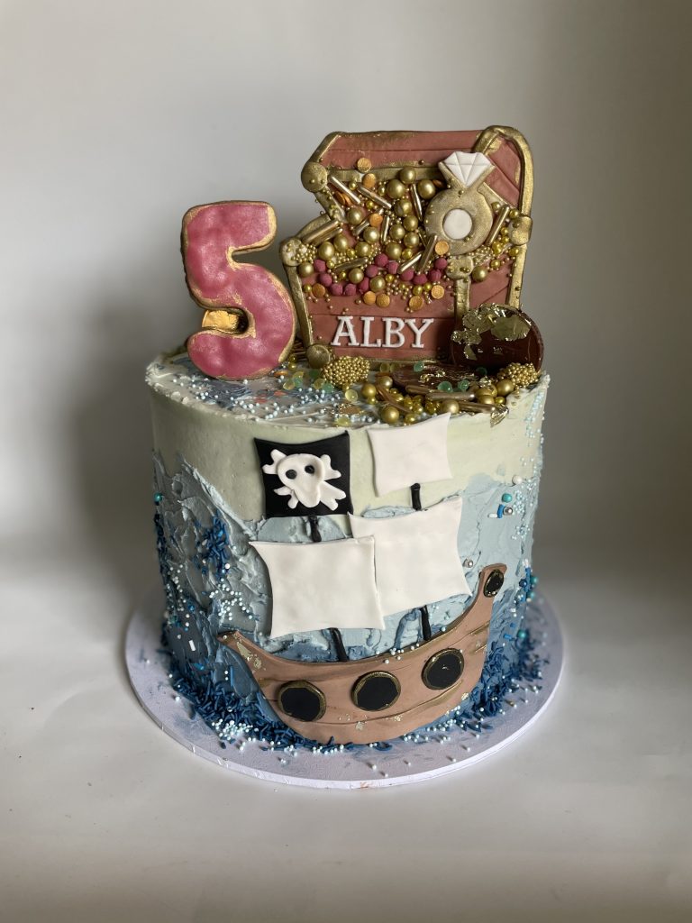 pirate theme birthday cake perth