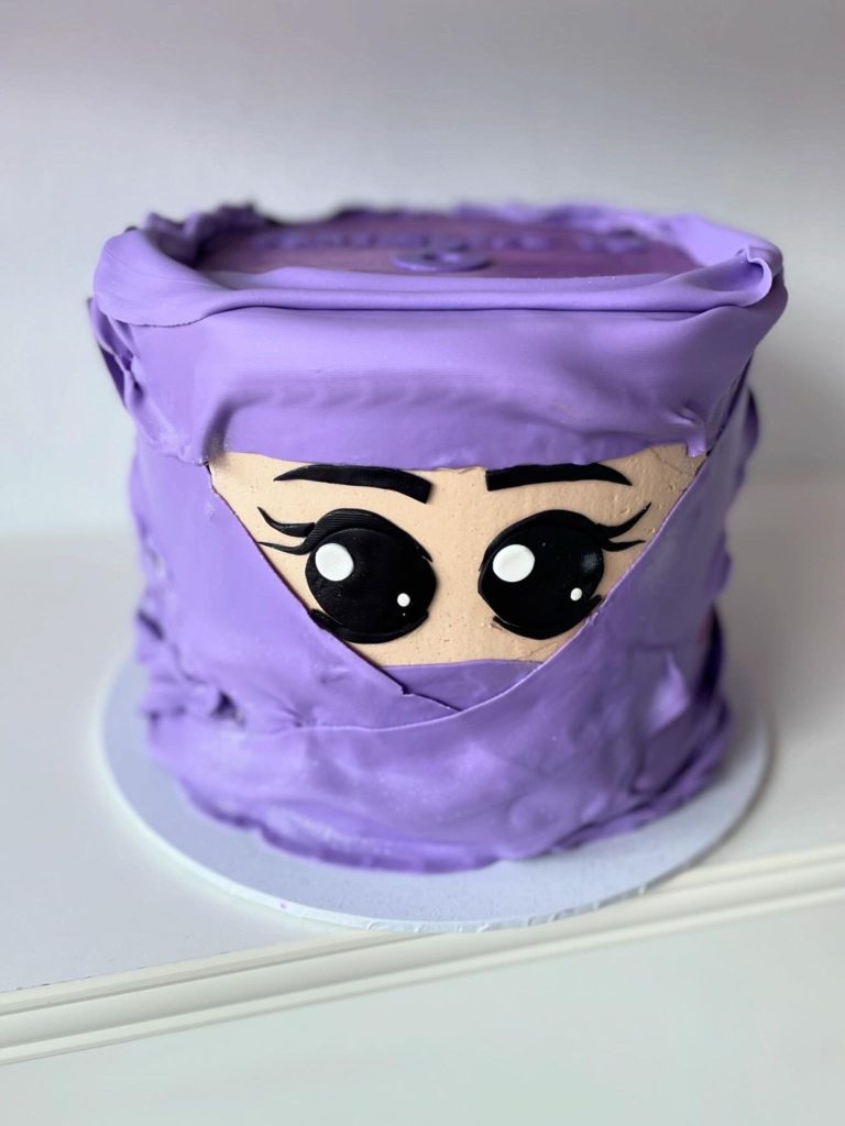purple ninja cake birthday party ideas perth (2)