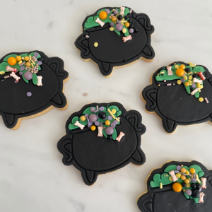 Cauldron Halloween Cookies