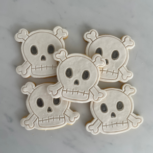 Skull and Bones Halloween Cookies